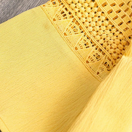 Plus Size Women's New Lace Patchwork Shirt
