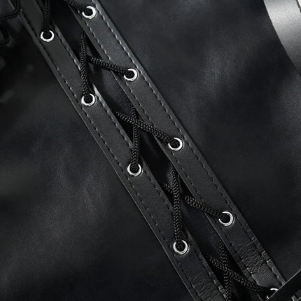 BDSM Leather Calf Cuffs Bondage Accessories with Fetish Restraint Bag Belts for Couple Orbs Vagina Clitoris Stimulator Sex Toys