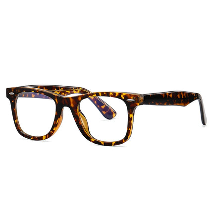 JMISUS Photochromic Optical Eyeglasses for Daily Life Women Men Square Frame Prescription Lenses Lightweight Comfortable Wear