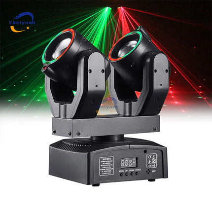 New Double Head Moving Head Beam Light With Aperture Remote Control DMX512 DJ Disco Bar Christmas Birthday Party Effect Light
