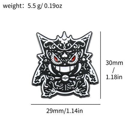 Gengar Cartoon Brooches Anime Enamel Lapel Pins for Backpack Accessories Fans Collection Brooches Jewelry Gift