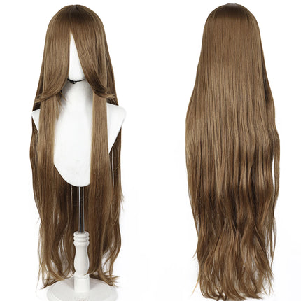 Long Straight Cosplay Wig 100CM Multiple Colors Pink Blonde Black Anime Costume Wig Universal Synthetic Cos Wig Daily Party Wig