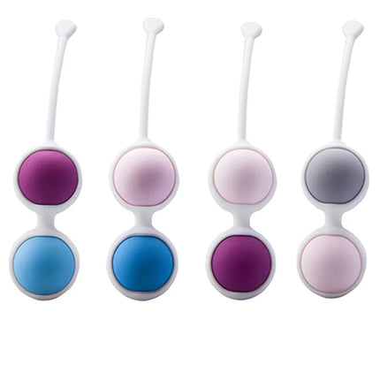 Silicone Vaginal Ball Kegel Exerciser Pelvic Floor Muscle Trainer Venus Ball  Exerciser Pelvic Floor Built-in Metal Ball Sex Toy
