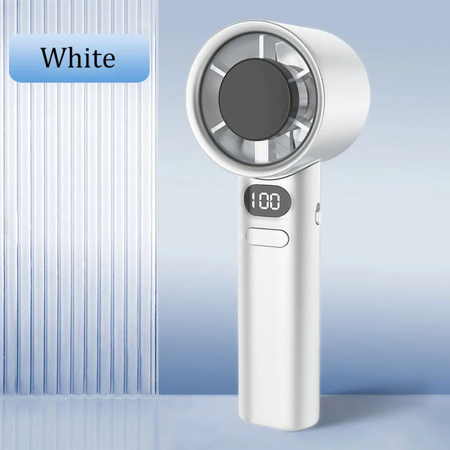 Mini Handheld Fan 120 Speed Portable Bladeless Desktop Fans Rechargeable Instant Cooling With Ice Mode For Men Women New
