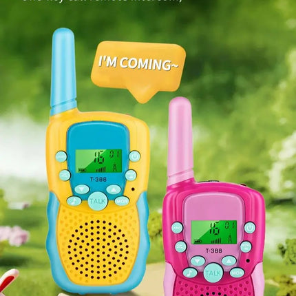 Walkie Talkies for Kids 22 Channels 2 Way Radio Toy with Backlit LCD Flashlight 3 Miles Range for Outside Camping Hiking