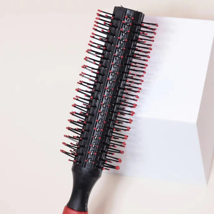 Professional cylindrical curling comb, anti slip handle, hair salon tool suitable for curling hair, special for real hair wigs
