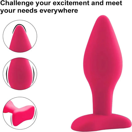 Anal Butt Plug Training Sets 3Pcs Silicone Sex Toys Anal Butt Plugs Trainer Kit Anal Sex Toys for Men Women Couple Beginners