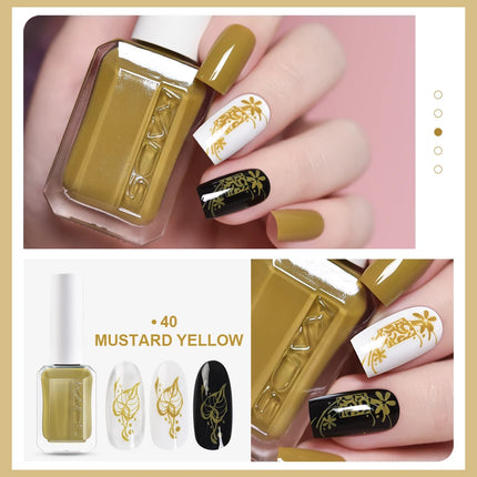 11ml 24 Colors Nail Stamping Polish Gold Silver Nail Art Varnish for Stamping Plate DIY Nail Printing Polish Nail Art Tools