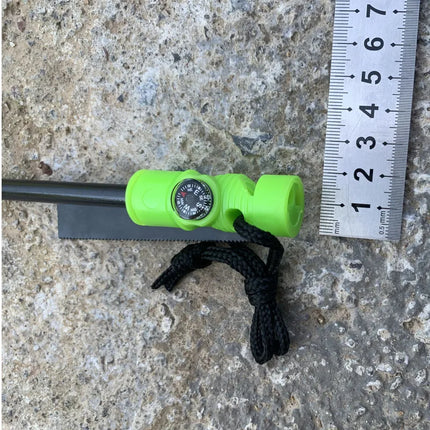 Outdoor compass Waterproof Ignition Stick Magnesium Strip Scraper Camping Survival Ignition Stone Portable Fire Starting Device