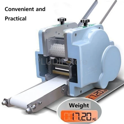 Electric Automatic Dumpling Wrapper Wonton Skin Machine Dough Rolling Press Commercial Round Square Dumpling Skin Maker