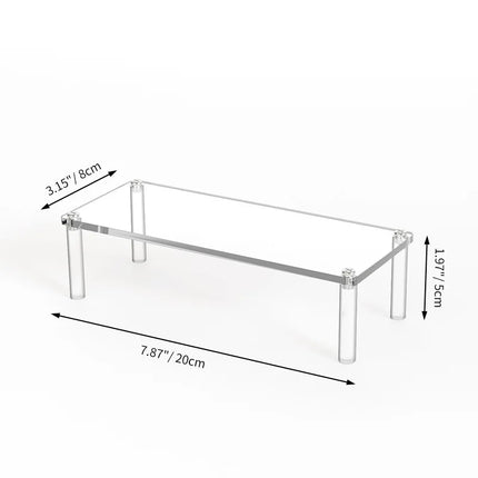 1pcs Multi-Layer Acrylic Display Stand Cake Display Rack High Transparent Trapezoidal Storage Shelf Perfect for Dessert Cupcake