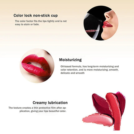 1Pc DNM Double-Ended Lip Liner And Lipstick Set High-Pigmented Long-Lasting Waterproof Non-Stick Valentine's Day Makeup Gift