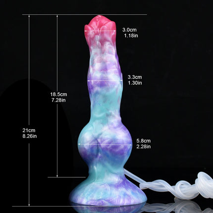NNSX Ejaculation Dildo with Strong Suction Cup Wolf/Dog Anal Plug Silicone Adult Sex Toy Anal Dilator G-spot Massage Masturbation