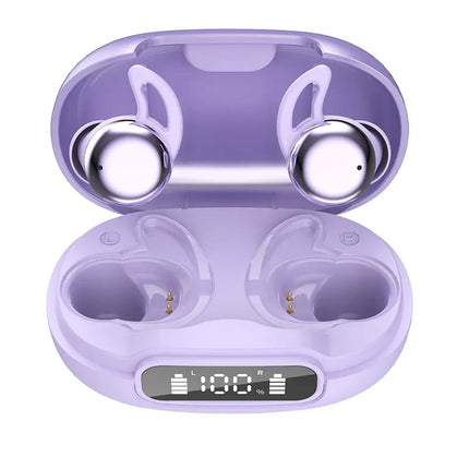 Sleep Bluetooth Earbuds ANC Noise Cancelling with Translation In-Ear Headphones Portable Charging LED Display for Travel Work