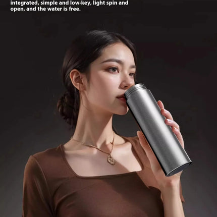Pure Titanium Insulated Cup Men And Women'S Water Cup Portable Tea Cup Tea Water Separation Titanium Cup Cold Insulation Bottle