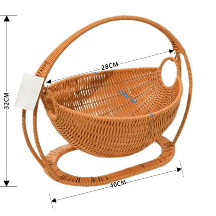 Cat Hammock with Bracket Indoor Hanging Pet Beds for Cats and Small Pets Weight Bearing 6.61 Pounds (3 Kilograms) Rattan/Winter