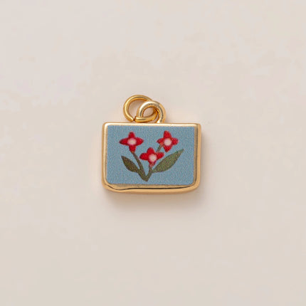 Popular DIY Color Accessories Pendant for Women's 12th Birthday Love Flower charms jewelry making