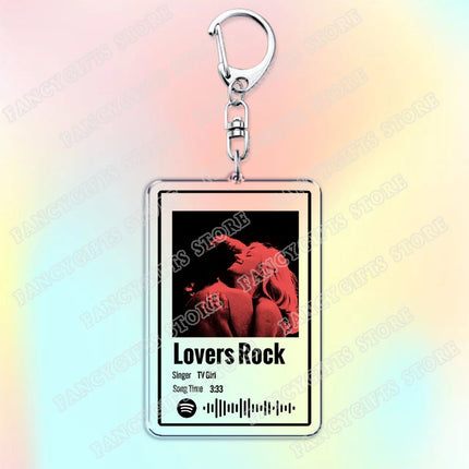 TV Girl Songs Keychains for Women Accessories Bag Cigarettes Out The Window Lovers Rock Not Allowed Keying Jewelry Fans Gifts