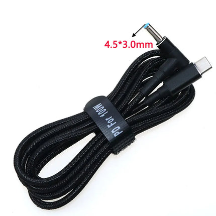 USB Type C to DC2.5*0.7 3.0*1.1 3.5*1.35 4.0*1.35 4.0*1.7 4.5*3.0 4.8*1.7mm Male Plug Converter USB-C PD Lure Charging Cable