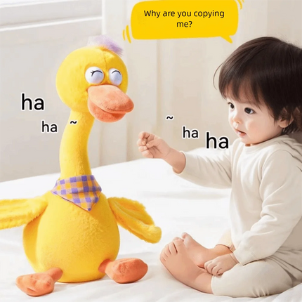Dancing Duck Electric Duck Plush Toy English Version Recording Repeating Dancing Talking Duck What You Say Interactive