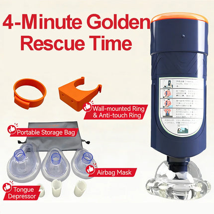 Auto Heimlich First Aid Choking Rescue Device CPR Choking Artificial Emergency Home Rescue Device Adult Children Asphyxia