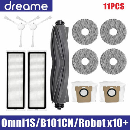 Dreame L10s Ultra / S10 Pro Accessories Mijia Omni 1S B101CN Robot X10+ Robot Vacuum Main Side Brush Filter Mop parts