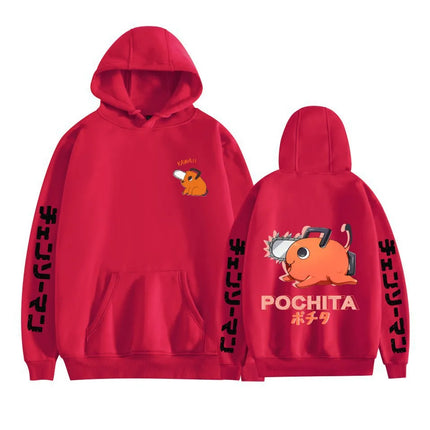 Pochita Chainsaw Men's Hoodie Fashion Long Sleeve Sportswear Casual Harajuku Street Wear Hoodie Sudaderas Top