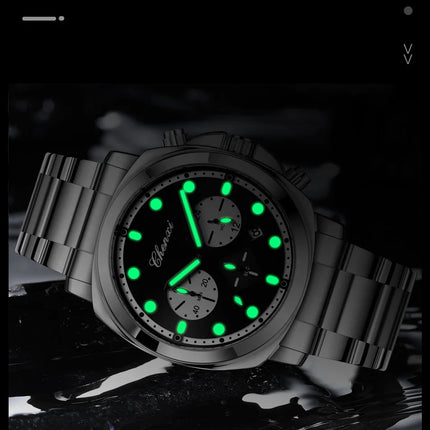 CHENXI Men's Watch Multifunctional Fashion Quartz with Calendar Luminous Display Men Watches Chronograph Business Wristwatch