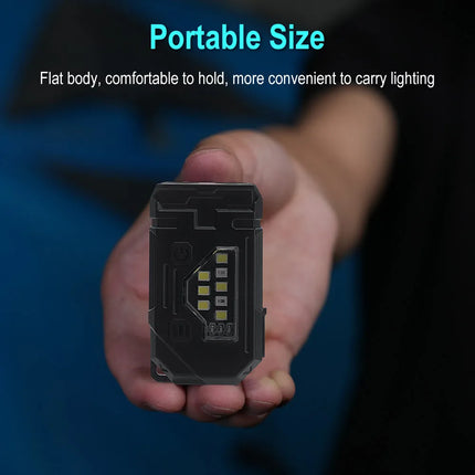 BORUiT Mini LED Flashlight Keychain Light 400LM USB C Rechargeable Portable Small Torch with Magnet Camping Pocket Lantern