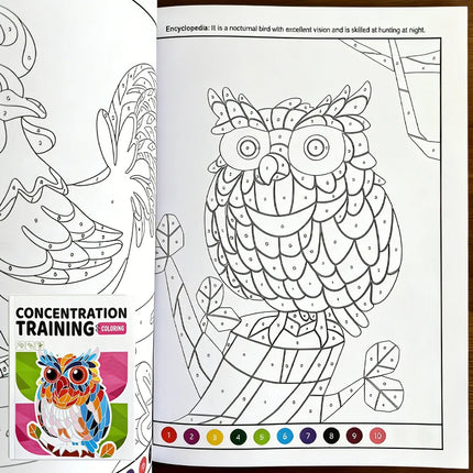Interactive Activity Coloring Book, Children's Fun Coloring Book 48 Pages of Colorful Pages, Animal, Figure, Architecture Themes