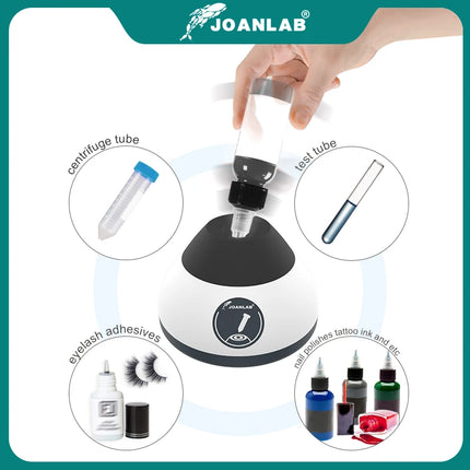 JOANLAB Mini Vortex Mixer Laboratory Shaker Tattoo Pigment Nail Polish Liquid Ink Mixer 50ml 2000rpm VM-200