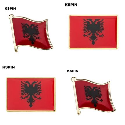 Albania flag pin lapel pin badge Brooch Icons KS-0001