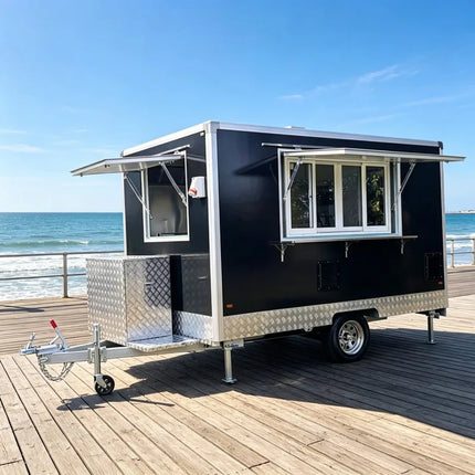 Custom Solar Powered Food Truck, Fully Equipped Kitchen Mobile Food Vehicle