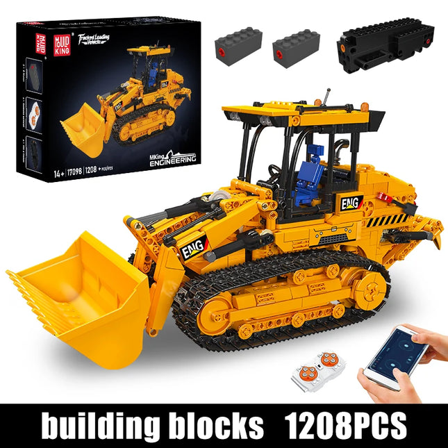 Mould King 17098 Technical Car Toys The RC Crawler Loader Building Block Assembly Enginerring Truck Brick Set Kid Christmas Gift