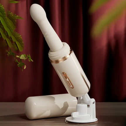 Automatic retractable vibrator love egg pumping gun machine multifunctional vibration stick av stick female erotic masturbation