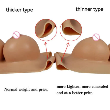 Drag Queen Breast Plate For Crossdresser Silicone Breast Forms Huge Boobs For Transgender Cosplay Shemale Plate