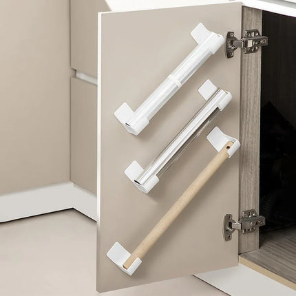 4-Pack Non-Perforated Garbage Bag Storage Rack, Adjustable Spacing Kitchen Storage Rack, Suitable for Garbage Bags, Plastic Wrap, Umbrellas, Rolling Pins, Etc., Can Also Be Used as a Plastic Wrap Holder, Kitchen Storage Rack,