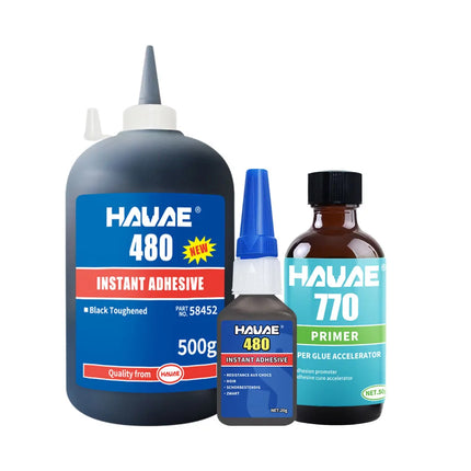 480 Quick drying glue Black Super adhesive rubber Toughened anti-vibration anti-impact adhesive metal rubber 20g 500g