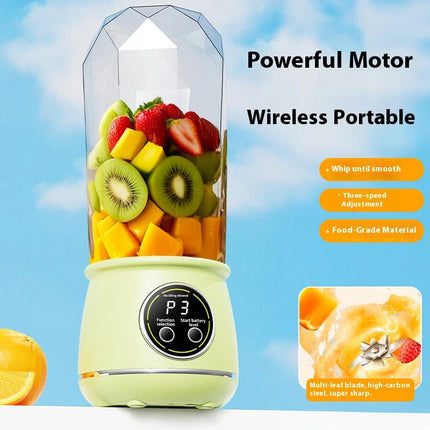 Electric juicer, USB charging digital blender, portable juicer, suitable for making smoothies, milkshakes, and fruit juices