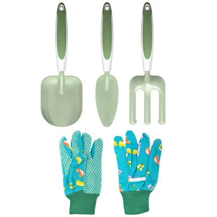 Gift Candy Color Garden Tool Set Shovel Trowel Children Planting Tool Kit Fork Watering Can Garden Loosening Soil