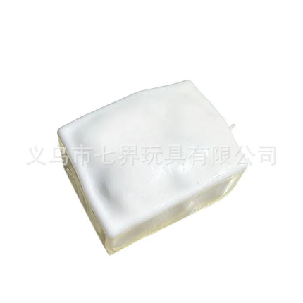 tofu shaped squishy beads, self-made crunchy stress relief squishy toys satisfying sound effects for filling building blocks