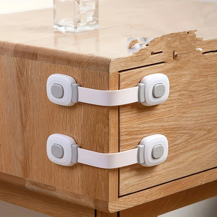 2Pcs Motorhome RV Child Safety Locks Baby Locks for Cabinets and Drawers, Toilet, Fridge,Adhesive Cabinet Drawer Door Latches