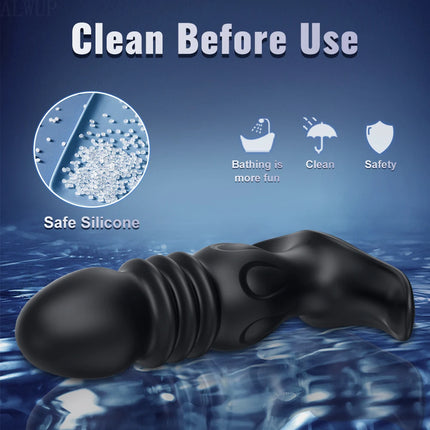 Anal Plug Vibrator Gay Massager Anal Toy Butt Plug Stimulator Masturbation Tools Penetration Anal Vagina Vibrator Men Women 18