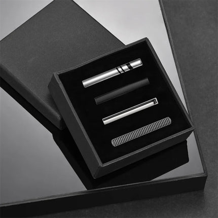 Minimalist Tie Clip For Men Tie Clip To Man Shirt Business Party Gift Box Jewelry Men's Cuff Luxury Man Fashion Cufflinks Lawyer