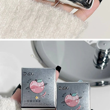 DI&XI small silver jar lip balm moisturizing lip care Dudu jelly lip oil moisturizing before makeup