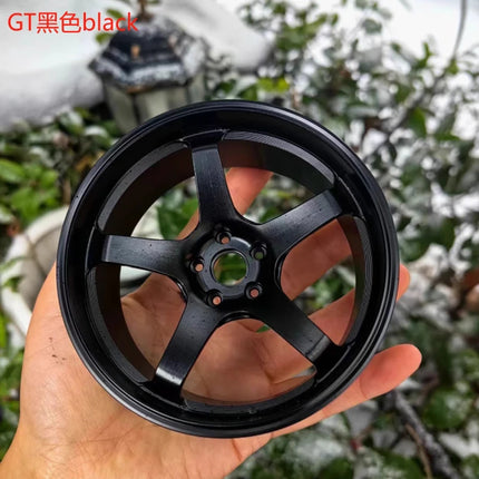 Wheel Model Car Ornaments RAYS Metal Wheel RID Aluminum Alloy Simulation Forging Wheel Modification Creative Desktop Toy
