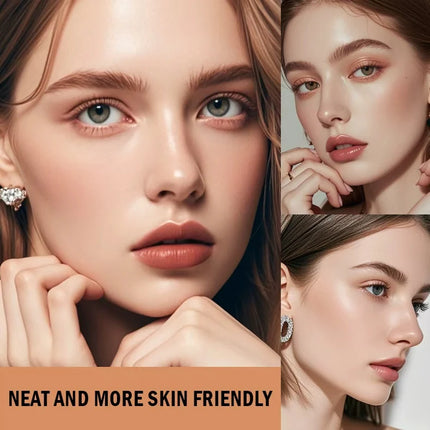 TVLV Long Lasting Matte Foundation Stick-Full Coverage Waterproof Brighten Makeup Base for Compact Concealer Stick with Brush