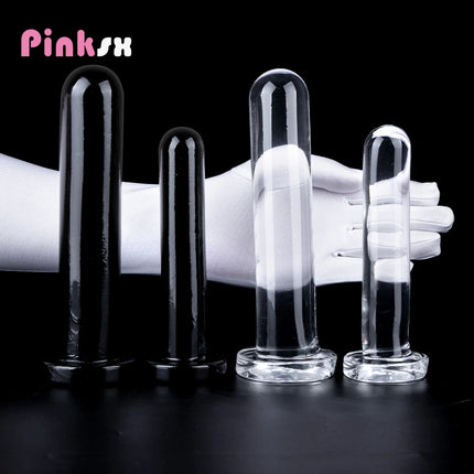 Clear TPE Anal Plug 24cm Small Dildos ButtPlug Pulling Beads Round Tube Masturbation Posterior Dilation Adult Sex Toys For Men