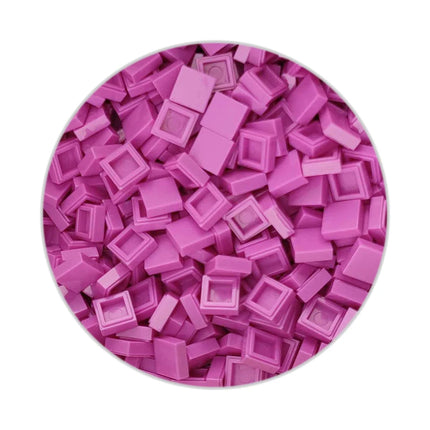 200/330/660pcs MOC Pixel Particles Plate Smooth 1x1 DIY Building Blocks Flat Square Bricks Halloween Christmas Children Toy 3070
