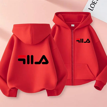 Children's Cardigan Hoodie Zipper Style Sweatshirt Boys Girls3-12Yrs Brand Sports Top Casual Fashion Charming Loose Coat Clothes